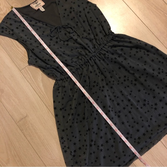 Urban Outfitters Piplette by Alice Ritter Dark Grey Star Print Dress - Picture 9 of 11